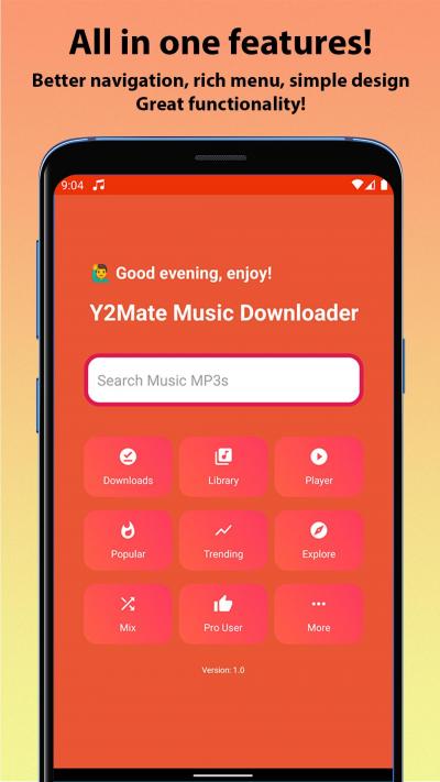 Y2Mate - ดาวน์โหลด APK MP3 Music Downloader สำหรับ Android - เวอร์ชันล่าสุด