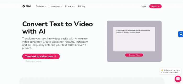 Fliki AI szöveg a videogenerátorhoz