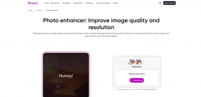 Picsart Photo Enhancer