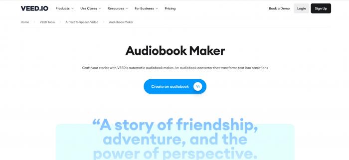 Veed.io Audiobook Maker