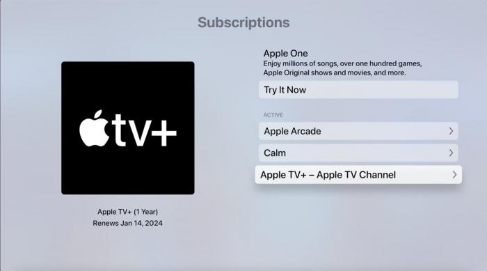 как отменить подписку на Apple TV