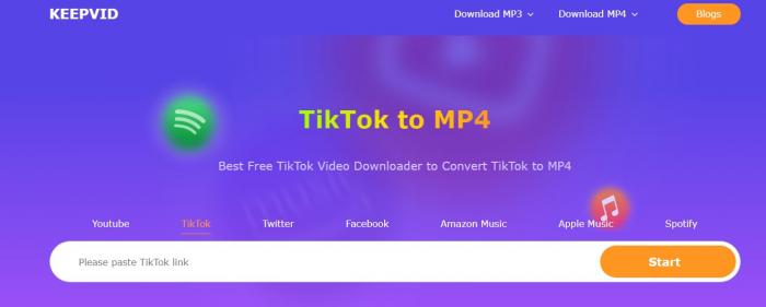 TikTok Speichern 6. TikTok Video Downloader - Alle Video-Downloader von keepvid-1